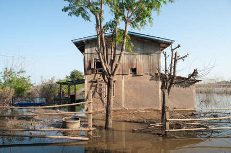 House in the flood のeditorial素材