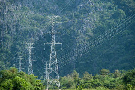 Electricity tower and green environment