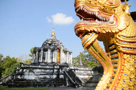 Wat Phra Yuen is the oldest temple in Thailand. Invaluable place of Hariphunchai or Lamphun in northren Thailandの写真素材