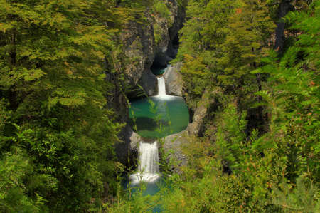 Parque nacional siete taza Chileの写真素材