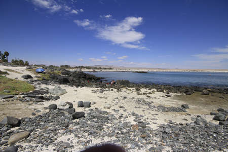Beaches and harbour near Bahia Inglesia, Caldera, Chile
