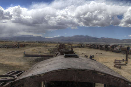 Train Cemetery, Uyuni Boliviaのeditorial素材