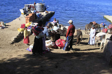Copacabana, Boliviaのeditorial素材