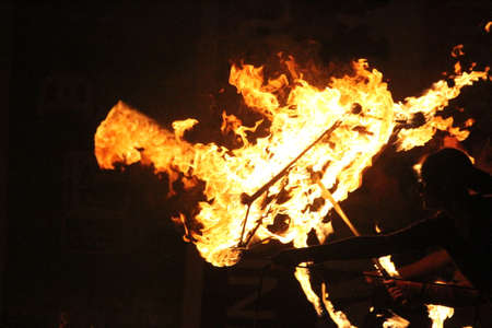 Fire Dancing Expoのeditorial素材