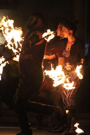 Fire Dancing Expoのeditorial素材