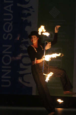 Fire Dancing Expoのeditorial素材