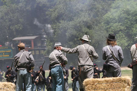 Civil War Reenactmentのeditorial素材