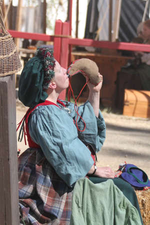 Medeival people in a renaissance faireのeditorial素材