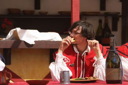Medeival people in a renaissance faireのeditorial素材