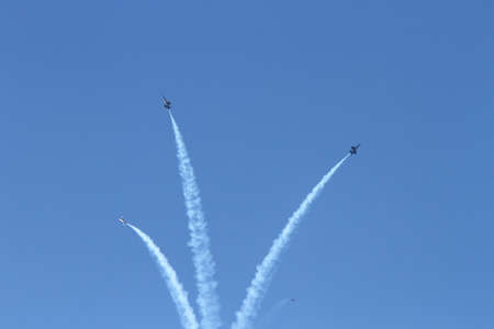 Fleet Week, San Francisco, California, USA, summer 2015. Air shows, with blue angels, and other...