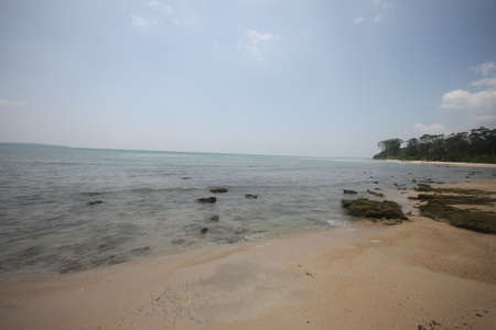 beaches at the andamans, white sand and warm water