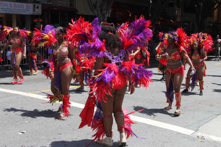 San Francisco Carnaval, May 2016, California USA, Parade in the mission district of San Francisco