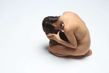 View of a Nude female modelの写真素材