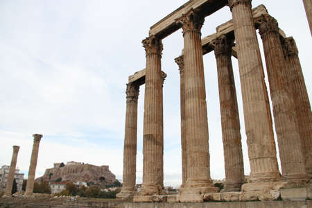 Hadrian's wall in Athens Greeceのeditorial素材