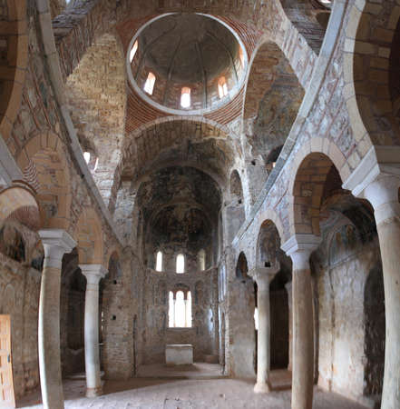 Monuments in city of Mystraの写真素材