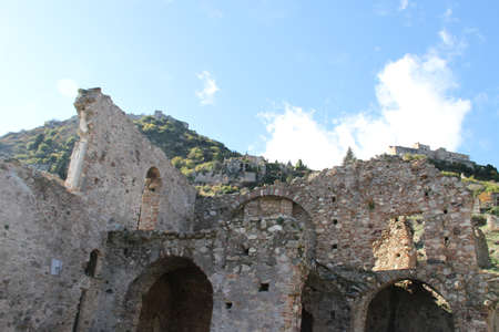 Monuments in city of Mystra
