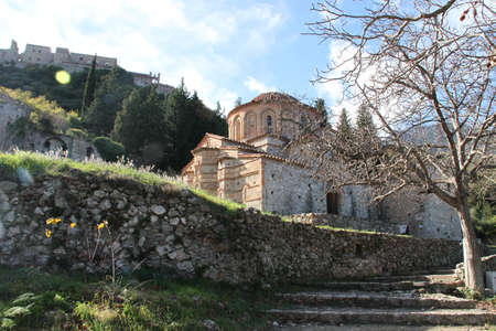 Monuments in city of Mystra