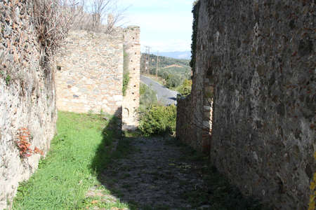 Monuments in city of Mystra