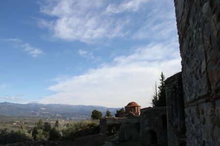 Monuments in city of Mystra