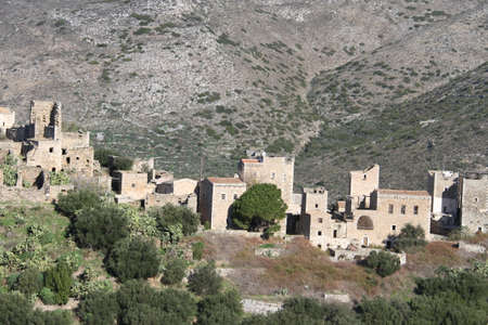 Town of Vakhia in Mani, Greece Town of Vakhia in Mani, Greece