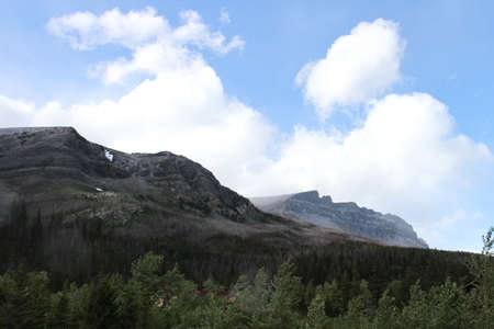 Inside Glacier National Park, Montana, USAの写真素材