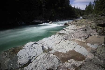 Inside Glacier National Park, Montana, USAの写真素材