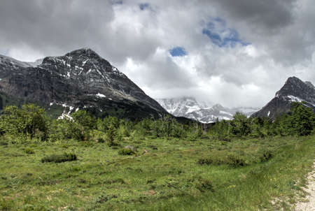 Inside Glacier National Park, Montana, USAの写真素材
