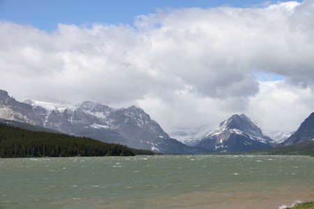 Inside Glacier National Park, Montana, USAの写真素材