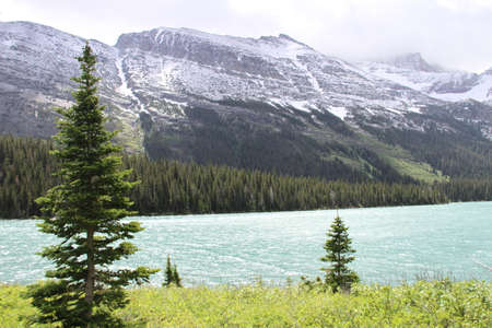Inside Glacier National Park, Montana, USAの写真素材