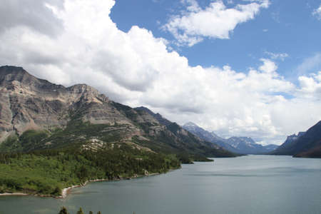 Inside Waterton Lakes, Alberta, Canadaの写真素材