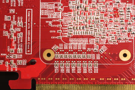 Close up of Electronic circuit board