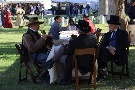 10/19/2019: Fresno, California: Civil War Reenactmentのeditorial素材