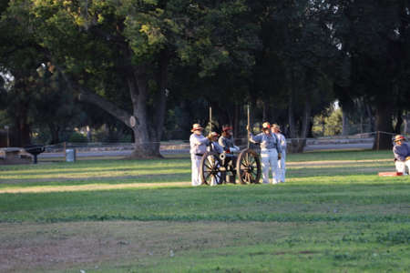 10/19/2019: Fresno, California: Civil War Reenactmentのeditorial素材