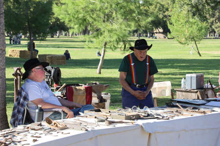10/19/2019: Fresno, California: Civil War Reenactmentのeditorial素材