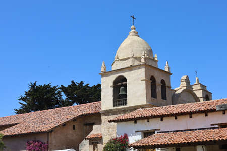 Carmel Mission in Carmel in California. This is one of the original missions set up in Californiaの写真素材