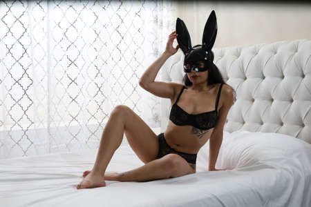 Photoshoot of a Salvadorean Model in the studoの写真素材