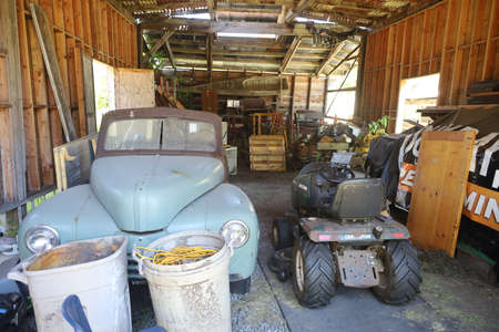 Eureka, California: 7-6-2021: Blue ox mill  in Humboldt county califoniaのeditorial素材