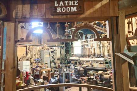 Eureka, California: 7-6-2021: Blue ox mill  in Humboldt county califoniaのeditorial素材