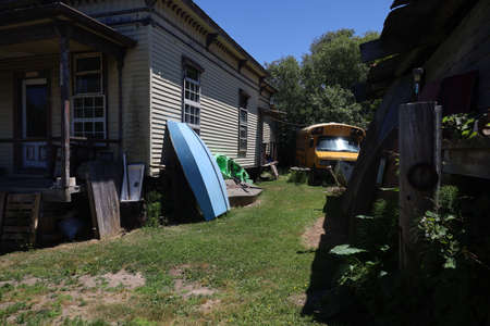 Eureka, California: 7-6-2021: Blue ox mill  in Humboldt county califoniaのeditorial素材