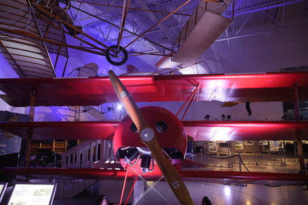 San Carlos, California: 6-10-2021: Hiller Aviation Museum in San Carlos California