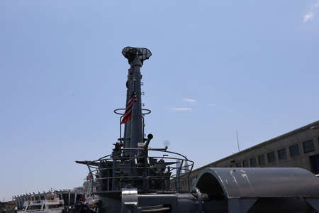 5-21-2021: San Francisco,  California: USS Pompanito , American submarine