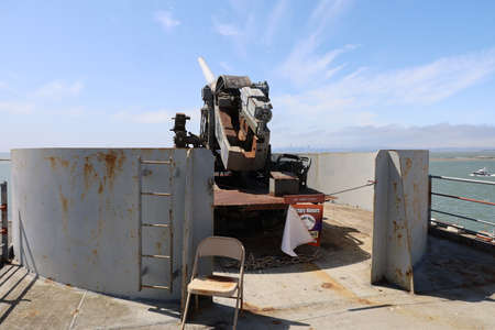 7-21-2021: Richmond California: USS Red Oak Victory in California, A World war two battleship