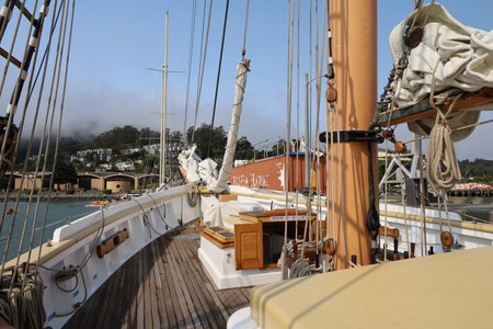 8-15-2021: Sausalito, California: Sail from Sausalito to tiburon, angel island, alcatraz island,...