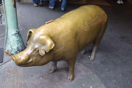 10-21-2021: Seattle, Washington: Pike Market in Seattle Washingtonのeditorial素材