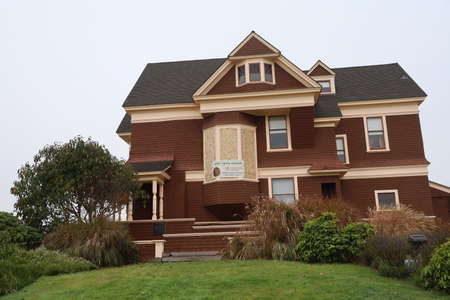 fort bragg; 11-10-2021; Guest house museum in Mendocino parks in Californiaのeditorial素材