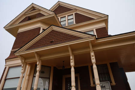 fort bragg; 11-10-2021; Guest house museum in Mendocino parks in Californiaのeditorial素材