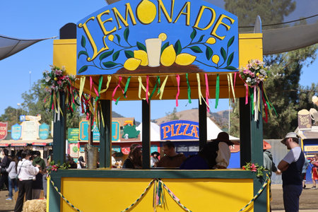 9-11-2022: Hollister, California: People in period costumes at a Renaissance faire, Hollister Californiaのeditorial素材