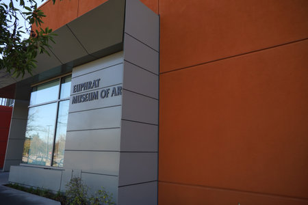 1-8-2024: Cupertino, California, USA: De Anza College Cupertino California, Euprat museum of Art