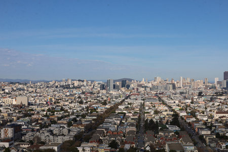 1-28-2024: San Francisco, Califronia: San Francisco from Bernal Heights