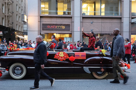 2-24-2024: San Francisco, California: Chinese New Year Parade,